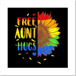 Proud Lgbt Free Aunt Hugs Lgbt Costume Lgbt Gay Pride Posters and Art